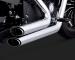 1800-1632 17229 VANCE & HINES EXHAUST SYSTEM SHORTSHOTS STAGGERED CHROME HARLEY DAVIDSON XL 1200 X FORTY EIGHT 2014-2018 (2)