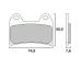 BREMBO SA SINTER PLAQUETTES AVANT 07HO47SA HONDA CB 400 SUPER FOUR 1997-2005