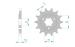 PIGNON PAS ORIGINE 520 15 Dents 2250315 SUZUKI DR 650 1990-1995 (2)