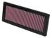 K&N FILTRE  AIR KN 332936 PEUGEOT 207 1.6 ESSENCE INJECTION 2006-2012 TURBO