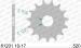 PIGNON PAS ORIGINE 520 17 Dents 6120117 APRILIA RED ROSE 125 1989-1995 (2)