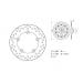 BREMBO DISQUE DE FREINS ARRIERE SERIE ORO FIXE 68B407G8 HONDA 700 CTX ABS / N 2014 (2)