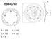 BREMBO DISQUE DE FREIN ARRIRE SERIE ORO 68B407N1 HONDA 1200 VFR X CROSSTOURER ABS / DCT / 2010-2014 (2)