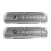 FORD MUSTANG 1964-1985 V8 260 289 302 351W PAIRE DE CACHE CULBUTEURS ALUMINIUM POLI SHELBY SMALL BLOCK Polished Aluminum Valve Covers with Shelby Logo Pair SCOTT DRAKE 6A582-SP (2)