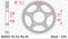 COURONNE ACIER PAS ORIGINE 530 42 Dents 8660042 TRIUMPH DAYTONA 750 1991-1993 (2)