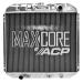 FORD MUSTANG 1967-1970 6 CYLINDRES 200 RADIATEUR MAXCORE 2 RANGEES SORTIE INFERIEUR GAUCHE (1969/1970 SANS CLIM) radiator 6 cylinder (1969-1970 w/o ac) lh outlet oe-style aluminum 2 row performance ACP FM-ER204 329-A2