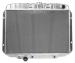 FORD MUSTANG 1967-1970 V8 390 428 (1970 302 351 AVEC CLIM UNIQUEMENT) RADIATEUR MAXCORE 24 POUCES (61 cm) ALUMINIUM 3 RANGEES STYLE ORIGINE SORTIE GAUCHE radiator 24 inch oe-style aluminum 3 row plus ACP FM-ER307 379-A3