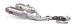 HONDA CRF 250 R 2016 LIGNE ECHAPPEMENT AKRAPOVIC EXHAUST RACING SS TITANIUM CRF250R S-H2MR9-QTA 18201688