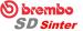BREMBO SD SINTER QUAD PLAQUETTES AVANT 07PO08SD POLARIS 425 MAGNUM 6X6 MID AXLE BRAKE 1996 (2)