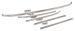 FORD MUSTANG 1964-1968 COUPE ET FASTBACK CONTOUR DE PARE BRISE COMPLET 5 PIECES Windshield Molding 5 piece kit SCOTT DRAKE C5ZZ-6503136-48 (2)