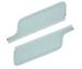 FORD MUSTANG 1967-1968 CABRIOLET PARE SOLEIL BLEU TURQUOISE Convertible Sun Visors Aqua SCOTT DRAKE C7ZZ-7604104-AQ
