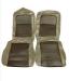 FORD MUSTANG 1967 COUPE CABRIOLET FASTBACK PAIRE DE COUVRE SIEGE AVANT IVY GOLD TMI Standard Sport Seat Upholstery 43-70807-2503-2286 (2)