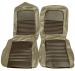 FORD MUSTANG 1967 FASTBACK SET COMPLET DE HOUSSE COUVRE SIEGE STANDARD LIERRE DORE Distinctive Industries Standard Seat Cover Upholstery ivy gold 68148 (2)
