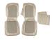 FORD MUSTANG 1968 CABRIOLET KIT DE COUVRE SIEGE AVANT ET ARRIERE PARCHEMIN Distinctive Industries Standard Seat Cover Upholstery DSI-068320PARCH (2)
