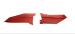 FORD MUSTANG 1965-1966 COUPE ET FASTBACK PAIRE DE PANNEAUX COLORIS ROUGE Mustang coupe and Fastback kick panels red KP1R (4)