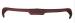 FORD MUSTANG 1967-1968 CASQUETTE DE TABLEAU DE BORD ROUGE Dashes Direct Reproduction Dash Pads D21016703