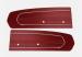 FORD MUSTANG 1967 PAIRE PANNEAUX DE PORTE ROUGE TMI Standard Door Panels 10-70807-2920