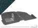 FORD MUSTANG 1965-1966 COUPE KIT COMPLET DE MOQUETTE AVANT + ARRIERE TEAL FONCE 80% NILON 20% RAYON Carpet underlayment Dark Teal kit SCOTT DRAKE CAR65-6-CP-DT