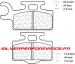 CARBONE LORRAINE PLAQUETTES AVANT 1034 XE7 / XC7 KAWASAKI KX 65 2000-2010