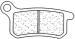 CARBONE LORRAINE PLAQUETTES AVANT 1078 XE7 / XC7 KTM SX 65 2002-2010