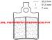 BREMBO SP SINTER PLAQUETTES ARRIERE 1089 KEEWAY TX 125 SM 2010-2011