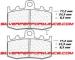 CARBONE LORRAINE PLAQUETTES AVANT 1101 XBK5 BMW R 1200 ST 2005-2008