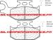 CARBONE LORRAINE PLAQUETTES ARRIERE 1102 ATV1 SUZUKI LT-A FK2 VINSON 650 2002-2010