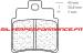 CARBONE LORRAINE PLAQUETTES ARRIERE 1151 ATV1 KYMCO MAXXER 300 2006-2010