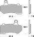 CARBONE LORRAINE PLAQUETTES 1172 RX3 HARLEY DAVIDSON FLHTK ELECTRA GLIDE ULTRA LIMITED 1690 2010-2016
