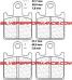 BREMBO SR SINTER RACING ROAD PLAQUETTES AVANT 07KA28SR 1177 KAWASAKI ZX6R 600 2007-2015 (lot 4 plaquettes)