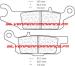 CARBONE LORRAINE PLAQUETTES AVANT DROITE 1192 ATV1 YAMAHA YFM GRIZZLY EPS 700 2007-2010
