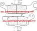 CARBONE LORRAINE PLAQUETTES ARRIERE GAUCHE 1195 ATV1 YAMAHA YFM GRIZZLY EPS 700 2007-2010