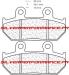 CARBONE LORRAINE PLAQUETTES AVANT 2248 A3+ HONDA XL 600 V TRANSALP 1991-1993