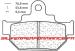 CARBONE LORRAINE PLAQUETTES AVANT 2386 XE7 / XC7 SUZUKI RM 250 1986