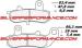 BREMBO SP SINTER PLAQUETTES ARRIERE 07SU17SP 2388 SUZUKI RG 200 GAMMA 1991-1996 (2)