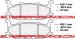 CARBONE LORRAINE PLAQUETTES AVANT 2391 A3+ YAMAHA XVS 650 DRAG STAR DRAGSTAR 1997-2004