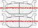 CARBONE LORRAINE PLAQUETTES AVANT 2546 A3+ YAMAHA TDR 125 1993-2003 (Monte 2)