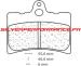 CARBONE LORRAINE PLAQUETTES AVANT 2601 XE7 / XC7 BETA TR 36 1992-2010