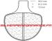 CARBONE LORRAINE PLAQUETTES AVANT 2699 A3+ HARLEY DAVIDSON FXRS LOW RIDER 1340 1985-1999