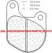 CARBONE LORRAINE PLAQUETTES AVANT 2700 A3+ HARLEY DAVIDSON FXR SUPER GLIDE 1340 1982-1983