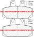 CARBONE LORRAINE PLAQUETTES ARRIERE 2794 S4 MOTO GUZZI V85 850 TT 2018-2021 .
