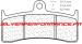 CARBONE LORRAINE PLAQUETTES AVANT 2899 A3+ HONDA CB 1300 SF 1998-2000