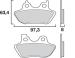 CARBONE LORRAINE PLAQUETTES AVANT 2958 A3+ HARLEY DAVIDSON FXDWG DYNA WIDE GLIDE 1584 2007