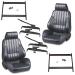 FORD MUSTANG 1965-1970 KIT SIEGE SPORT RALLY 1000 + FIXATION Sport Seat Kit PROCAR 27-0001