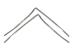 FORD MUSTANG 1971-1973 COUPE CONTOUR DE PARE-BRISE 2 PIECES Windshield Molding 2 pieces SCOTT DRAKE D1ZZ-650313648K (2)
