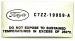 FORD MUSTANG 1967-1968 AUTOCOLLANT Air conditioner dryer decal SCOTT DRAKE DF-153