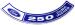FORD MUSTANG 1970-1971 AUTOCOLLANT MOTEUR DE FILTRE A AIR cleaner decal 250 cid SCOTT DRAKE DF-172