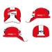 MOTO GP Casquette Adulte Officiel DUCATI MOTO GP ROUGE BLANCHE GP46009* (2)