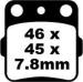 EBC PLAQUETTES ARRIERE FA084R HUSQVARNA WR 360 1992-1994*