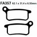 EBC TT PLAQUETTES AVANT FA357TT KTM SX 65 2002-2011*
